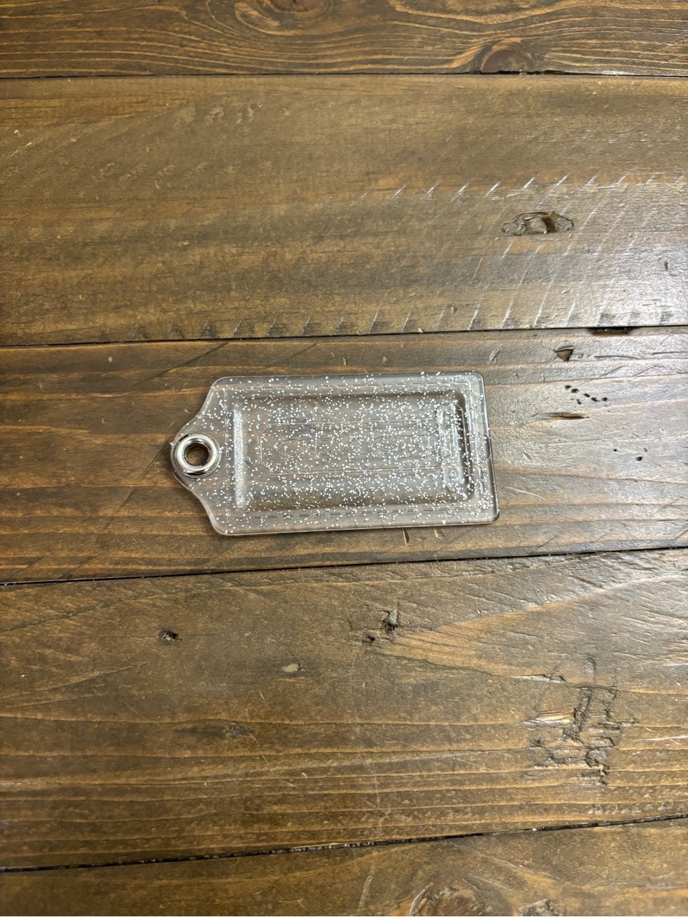Coach Clear Glitter Hang Tag - Picture 2 of 4
